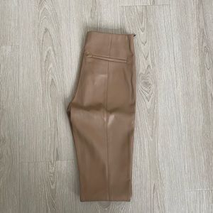 Zara Faux Leather Pants in size small